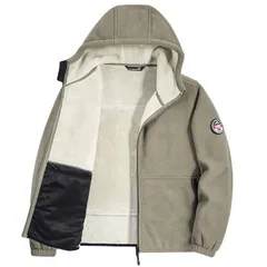 ボアジャケット フリースジャケット ジップパーカー ブルゾン メンズ フーディ 裏起毛 フリース 無地 アウター モコモコ ジャンパー 暖か 防寒 保温 秋 冬 厚手 ジャケット パーカー 2ubY251