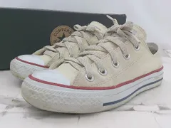 ◇ ◎ converse コンバース 32160320 キャンバスオールスターOX スニーカー シューズ サイズ22cm ベージュ系 レディース E  【1306050025086】