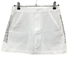 ★特価★【美品】ジャックバニー ストレッチスカート 白×黒 サイドロゴ  レディース 1(M) ゴルフウェア 2022年モデル Jack Bunny