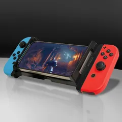 可能 荒野行動プレイ 製品3ヶ月 マインクラフト フォートナイト 原神 ブラック スマホ5.5～6.7インチ対応（高さ13.5cm-16.5cm） スマホとSwitchのコントローラーを取り付けてスマホゲームを操作 Joy-Con用スマートフォンマウントパーツ