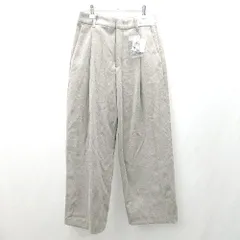 ◇ ⊇ ◎●未使用● UNIQLO ユニクロ タック入り ワイドパンツ サイズM ベージュ レディース E  【1502180062667】