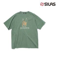 サイラス tシャツ Tシャツ 犬 SILAS MANCHESTER TERRIER S/S TEE 110252011009 半袖 メンズ レディース 緑 グリーン マンチェスターテリア ドッグ ティーシャツ ティシャツ いぬ ブランド mサイズ M L XL