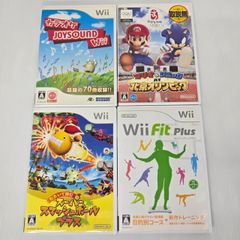 【wii】Wii Fit Plus マリオ＆ソニック AT 北京オリンピック スーパースマッシュボールプラス カラオケJOYSOUND Wii まとめてセット まとめ売り ソフト