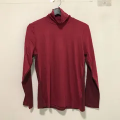 Q5595コ エニワイズ バックシャンケーブルタートルネックプルオーバー ローズ L