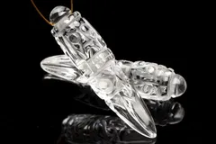 本水晶 チベット密教法具 金剛杭 独鈷杵 ブルパ 40-43x9-11mm (トップ穴あき)ルース 法器 1個売り パワーストーン 天然石 _PR3359