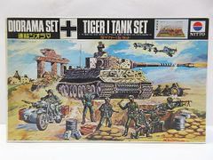 ※ 希少 未組立 未使用 NITTO 日東科学 連結ジオラマ タイガーⅠ型セット 1/76 プラモデル 戦車 昭和レトロ 当時物 新品 長期保管品 E34Z