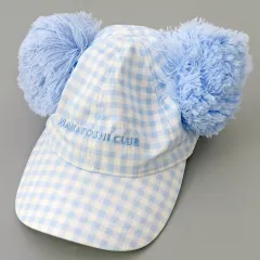 【中古】帽子 NAKAYOSHI CLUB(チェックブルー) キャップ 「ディズニー なかよしなミッキーとミニー」 東京ディズニーリゾート限定