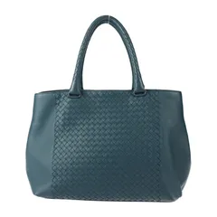 BOTTEGAVENETA ボッテガヴェネタ  トートバッグ 428331 ラムレザー PACIFIC AGED ブルー系 イントレチャート ショルダーバッグ ショッピングバッグ 