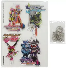 【中古】キーホルダー・マスコット(キャラクター) 集合 オリジナルアクリルキーホルダー 「Blu-ray/DVD 仮面ライダーエグゼイド トリロジー アナザー・エンディング コンプリートBOX+ゴッドマキシマムマイティXガシャット」 アマゾン購入特典のサムネイル