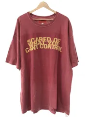 EV BRAVADO エブ ブラバド ダメージ加工プリントTシャツ レッド XLのサムネイル
