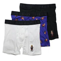 ポロラルフローレン：HOLIDAY GIFT SET ボクサーブリーフ 3PK (ホワイト/ラグビーロイヤル/ポロブラック)