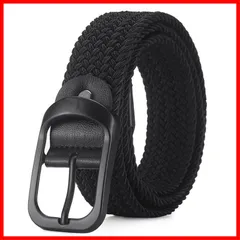 伸縮ベルト カジュアル レディース フリーサイズ メンズ 編み込み 学生 メッシュベルト 紳士 [まちの波] ストレッチベルト
