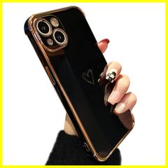 【最短発送】ハートケース iPhone 15 15 ケース 柔軟な TPU シリコン スマホケース iPhone メッキ加工 ソフト 軽量 耐衝撃 おしゃれ 韓国 用 可愛い アイフォン 15 ケース 女子 ZTOFERA 女性 心パターン 携帯電話カバー ワ