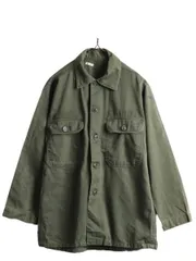 アメリカ軍 OG107 初期型 筒袖 ユーティリティシャツ コットンサテン 6ca9a177c9b2faa78581a63ffe5724