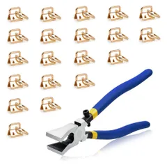 【数量限定】ストラップ ひも留 ワニカン キーホルダー つなぎ ジャンプリング付き バッグ用止めくわえカン ワニ口 留め具 手芸用品 紐留め カシメ アクセサリー製作 工具 ツール はさみパーツ 手作り ゴールド 約21mm幅 ハンドメイド 20個 ヒモ留め金