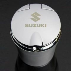 新品！スズキ SUZUKI 車載 自動車用灰皿、 ゴールド 車用灰皿 LED付 汎用 全車種対応