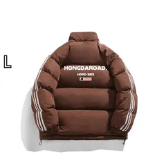 [L]春 コーデ メンズ 用 服 シンプル ファッション オシャレ 大人 かっこいい 大きいサイズ ストリート 紳士服 ダウン ジャケット プリント 暖かい アメリカン 綿 