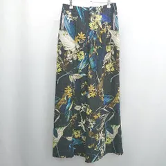 ◇ Θ INDIVI インディヴィ イラスト柄 ストレートパンツ サイズ38 マルチカラー レディース E  【1507030014582】