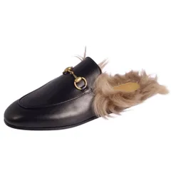新品GUCCI ヘリンボーンファー付きスリッパ 中古・古着通販】GUCCI (グッチ) プリンスタウン ホースビット