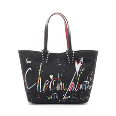 クリスチャンルブタン Christian Louboutin トートバッグ CABATA BEACH BAG SMALL 1255257BK01 ブラック キャンバス レザー トートバッグ レディース 新品のサムネイル