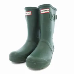値下げしました‼️【中古品】HUNTER レインブーツ　25センチ HUNTER ハンター レインブーツ 25.5cm ブラック｜中古メンズ