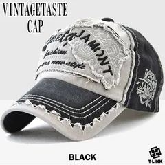 ヴィンテージ風 刺繍 キャップ BLACKダメージ加工 CAP キャップ ワークキャップ メッシュキャップ ローキャップ メンズ レディース 大きいサイズ 大きめ アウトドア おしゃれ ロゴ 虎刺繍 虎 タイガー プリント アメカジ かわいい かっこいい 春夏