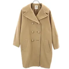 ランバンオンブルー ウールコート 36 ベージュ LANVIN en Bleu ダブルボタン レディースのサムネイル
