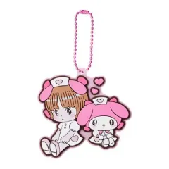 【中古】キーホルダー ピノコ×マイメロディ 「ピノコ×マイメロディ＆クロミ スペシャルラバーマスコット」