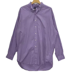 90's vintage Ralph Lauren BLAKE ラルフローレン 90年代 ヴィンテージ ポニー刺繡 長袖 シャツ ボタンダウン ワンポイント刺繡 オーバーサイズ ビッグシルエット フィリピン製 Lサイズ パープル
