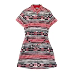 サイズ：M ADIDAS GOLF アディダスゴルフ  半袖ワンピース オルテガ柄 ホワイト系 [240101275915] ゴルフウェア レディース ストスト