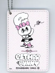 【中古】財布・パスケース クリームバニー(蝶) パスケース 「Esther Bunny -エスターバニー- ART EXHIBITION by Esther Kim ～Pieces of my dreams and memories～」