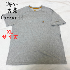 海外　古着　Carhartt カーハート　胸ポケット　ワンポイント　半袖　海外　XLサイズ　キャンプ　作業着　タウンユース