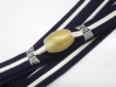 【京松】リサイクル着物 和装小物 未使用品 帯締め 帯締 平組 トンボ玉付 sok7w06-51