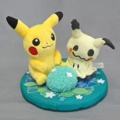 【中古】ぬいぐるみ ピカチュウとミミッキュ ミミッキュのまいにち ジオラマぬいぐるみ 「ポケットモンスター」 ポケモンセンター限定
