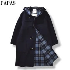 美品 PAPAS パパス ハーフコート ピーコート ジャケット ウール レザー 2025年最新】papas コート ウールの人気アイテム - メルカリ