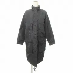 ダナキャランニューヨーク DKNY ナイロン コート ロング アウター ジャケット 黒 ブラックのサムネイル