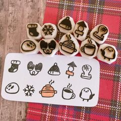 冬 消しゴムはんこセット