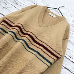 綿50% South Coast 幾何学模様 ニットセーター M - メルカリ