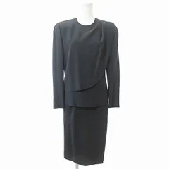 ジュンアシダ jun ashida 美品 礼服 ブラック フォーマル スカート スーツ 7 黒 0307のサムネイル