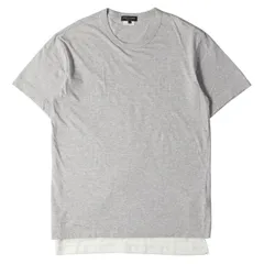 COMME des GARCONS コムデギャルソン Tシャツ サイズ:M メッシュレイヤード クルーネック Tシャツ PA-T037 18SS HOMME PLUS オムプリュス AD2017 グレー 日本製 ブランド トップス カットソー 半袖のサムネイル