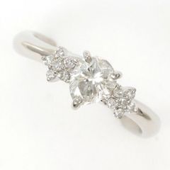 PT900 K18YG リング 指輪 12号 ダイヤ 1.046 鑑別書 総重量約9.0g 