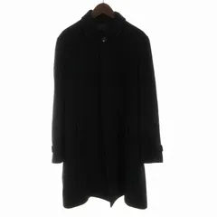 アバハウス ABAHOUSE ステンカラーコート ロング カシミヤ混 アウター 3 M 黒 ブラック /RO ■MAのサムネイル