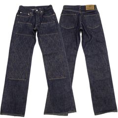 児島ジーンズ デニムパンツ KOJIMA GENES 21oz ヘビーオンスデニム ダブルニー ストレート ジーンズ ダイヤステッチ RNB-1221WK 新品