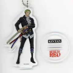 【中古】雑貨 [単品] ロロノア・ゾロ 台座付きアクリルキーホルダー 「ワンピース FILM RED×伊勢丹 実寸大!?骨付き肉とKINTAN焼肉5種盛りセット」 同梱品