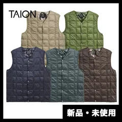 TAION / タイオン V NECK BUTTON DOWN VESTインナーダウンベスト / 70680244