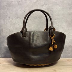 ○☆訳有り新品未使用 genten ナヴォーナ3 かごバッグ ブラック - メルカリ