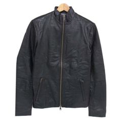 美品 定価15万◇Zerosettanta Studio ラムレザー ライダースジャケット 