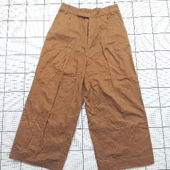◇ ⊂ アーバン リサーチ ドアーズ シンプル カジュアル ワイドストレートパンツ サイズ38 キャメル系 レディース E  【1508260032018】
