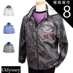 種類8:青/ブルー/LL(XL) 2019年春新作【ビッグ有】Odyssey/オデッセイ【送料無料】ヤシの木柄 袖ロールアップ ジャガード織素材 ZIPUPジャケット/ブルゾン 白/青/黒 M/L/LL/3L【smtb-k】父の日【YDKG-k】メンズ【ky】