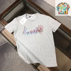 【今日WTO】MONCLER Letter Print カップル Tee-EV25